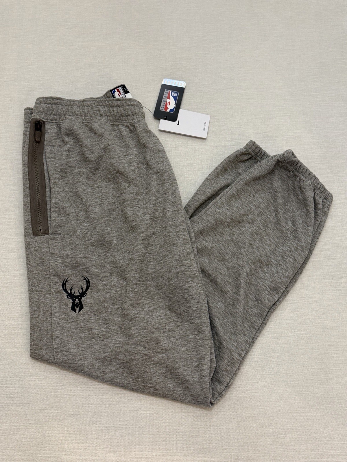 Nike Jogger Pants Sweatpants Basketball NBA Milwaukee Bucks DH9218 Men's XL