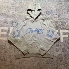 Gallery Dept Chateau Ranch Hoodie XL Grey Distressed Paint Splatter Made in USA
