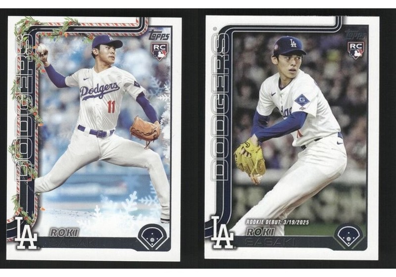 Roki Sasaki Baseball Card 2 Card LOT