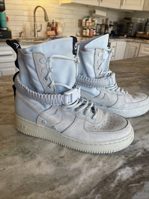 RARE Nike SF AF1 High Blue Teen Sneakers US Men 7.5 T864024-402 Utility Gorpcore