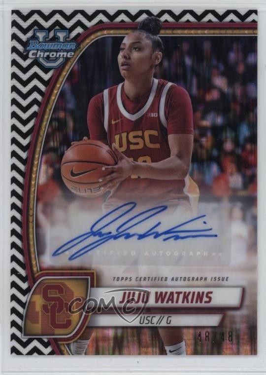 2024-25 Bowman U Chrome 48/48 JuJu Watkins #37 Auto 12na