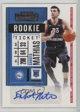 2020-21 Panini Contenders Rookie Ticket Sticker Dakota Mathias #151 Auto n1u