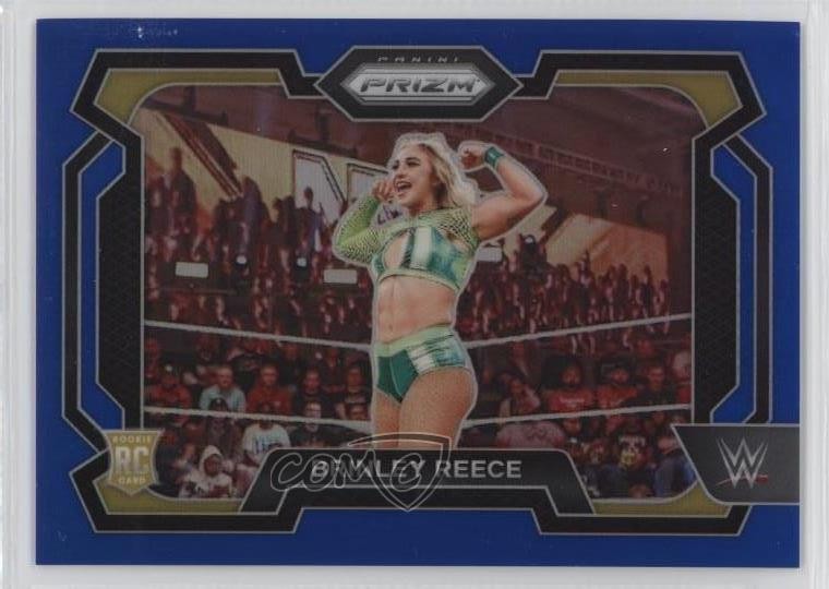 2024 Panini Prizm WWE Blue Prizm 127/199 Brinley Reece #36 11fq