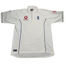 England Admiral 2005 Test White Jersey | Mens Adult 2XL Cricket Shirt Vintage 2