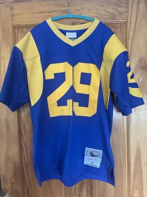 Brand New ERIC DICKERSON Mitchell & Ness RAMS Throwback Stitched