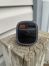 Bluetooth FM transmitter and car charger.