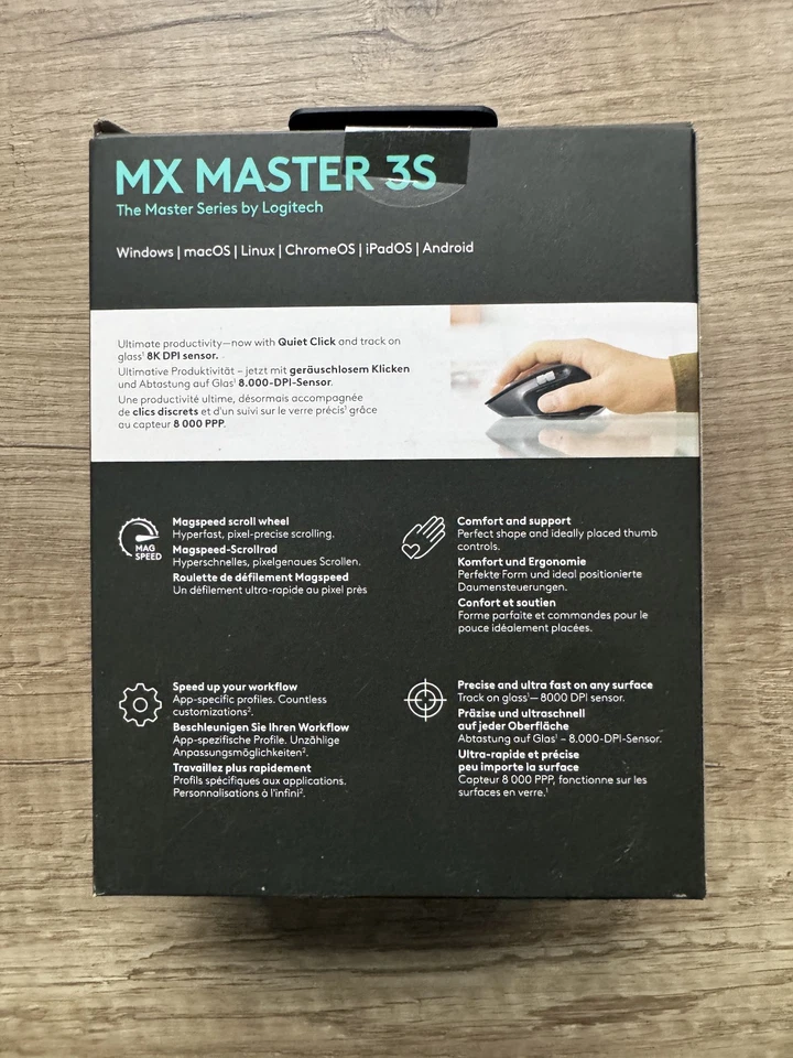 Logitech MX Master 3S Kabellose Performance-Maus - Grafit - NEU - SEALED - Bild 2 von 2