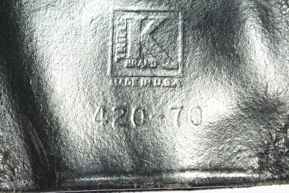 Funda de cinturón de cuero negra Triple K Secret Agent 420-70 derecha Foto 3 de 3
