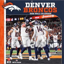 DENVER BRONCOS - 2026 WALL CALENDAR - BRAND NEW - OFFICIAL & LICENSED 11908