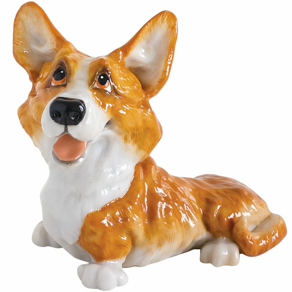 Little Paws Benji the Corgi Dog Figurine NEW in Gift Box