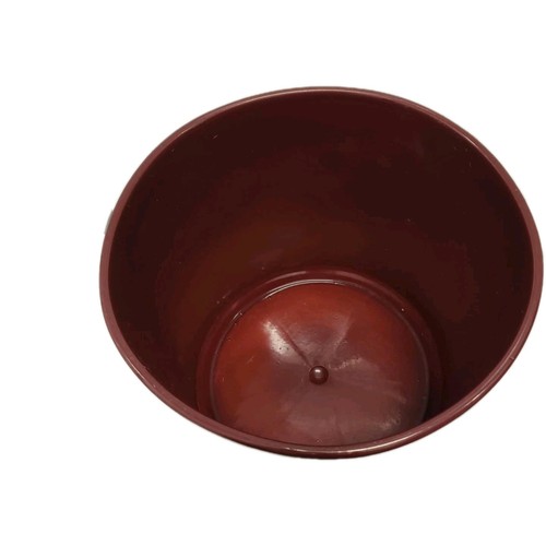 Vintage GAINEY POTTERY California MID-CENTURY MODERN Planter 1 Burgundy - Picture 2 of 7