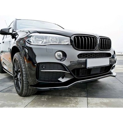 BMW X5 F15 13 18 Max V1 Vorne Lippe Piano Schwarz ABS Vakuum Plastik Splitter