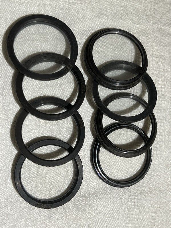 8 Vintage Kodak Optical Diopter Rings −0.50 −0.29 −0.37 −0.60 +0.25 +0.76