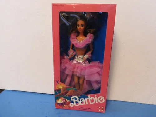 VINTAGE 1989 BRAZILIAN BARBIE DOLL/FIGURE, DOTW SERIES, SEALED, NRF-BOX