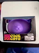 Schylling NeeDoh Cool Cats Purple Brand New