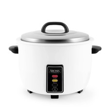 Rice Cooker 60 Cup Cooked Commercial Aroma Housewares ARC-1033E White