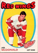 1971-72 O-Pee-Chee Ab McDonald #134 Detroit Red Wings