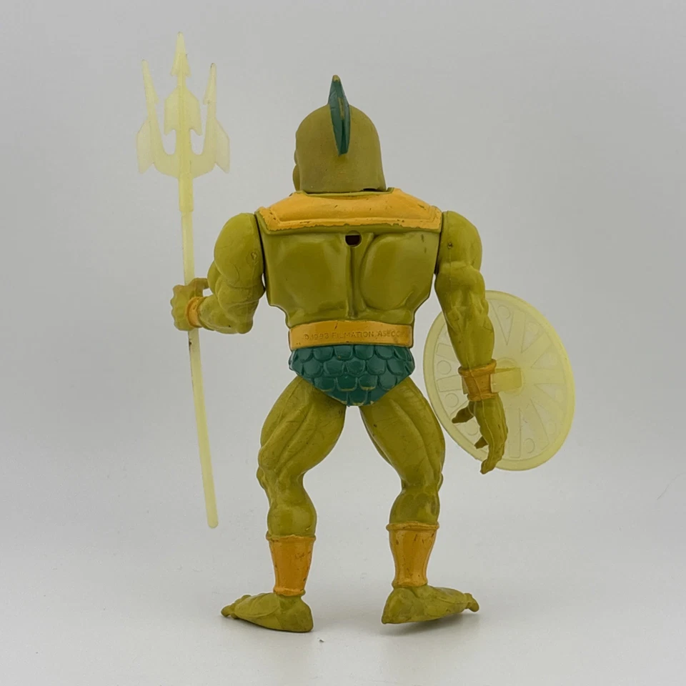 Figura de acción Blackstar de colección Galoob 1983 NEPTUL Tridente y escudo Foto 3 de 4