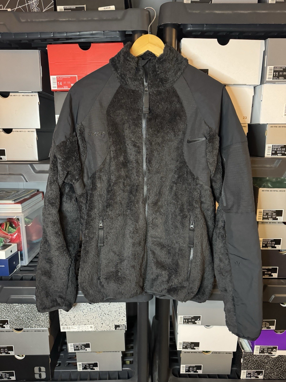 SACAI X NIKE Nike x NOCTA Drake Polar Fleece Jacket Nero DA3995 010 Uomo Taglia Media