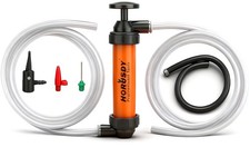 Multi-Use Siphon Transfer Pump Kit Hand Fuel Pumps for Gas Oil Water with Air...