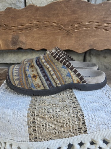 Taos Tabitha Mules ciabatte donna maglia maglione raccolta scarpe slip on taglia 8 - Foto 6 di 13