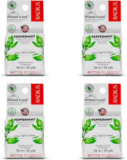 Radius Peppermint Dental Floss 55 Yards Vegan  Non-Toxic Oral Care Boost  Desi