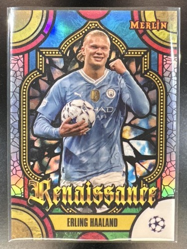 2023 Topps Chrome Merlin UEFA Club Competitions Erling Haaland #R-12 Renaissance