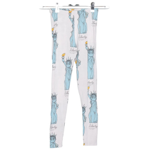 Mini Rodini, Leggings, Größe: 128/134, Beige/Blau/Gelb, Elasthan/Tencel #Dpf