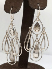 SILPADA Sterling Silver Rain Dance Chandelier Dangle Earrings W3069