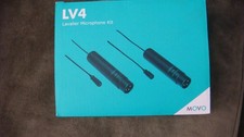 Movo LV4-Lavalier Omnidirectional Microphone w/Clip - 2 PACK