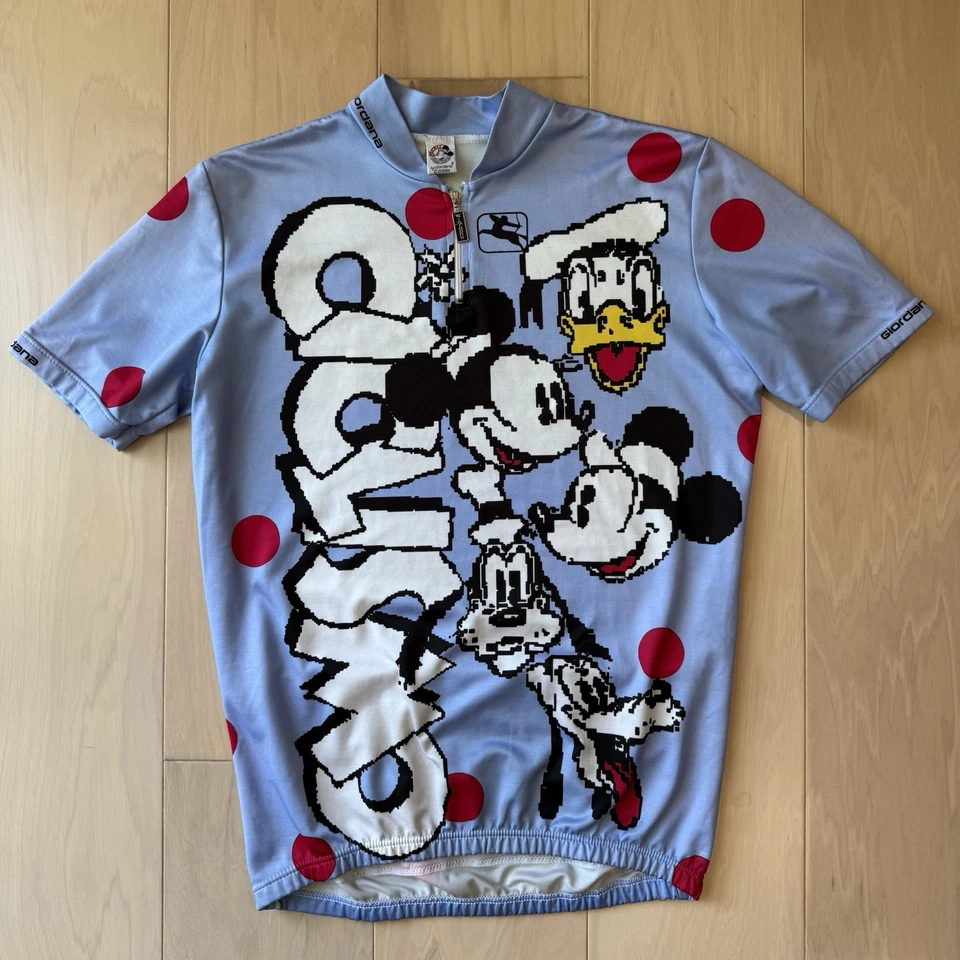 Vintage Giordana Disney Jersey L Multicolor Mickey Cycling Sportswear Orlando - Image 2 of 4