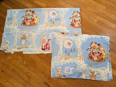 Vintage 1982 E.T. The Extra-Terrestrial Movie Twin sheet set Flat Fitted  Movie