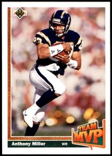 Anthony Miller 1991 Upper Deck #474 Chargers NFL READ FREE SHIPPING AutographDen