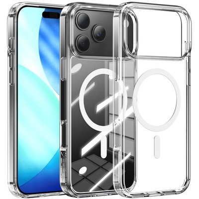 For iPhone 17 Pro Max/17 Air Magnetic MagSafe Case Clear Shockproof Bumper Cover