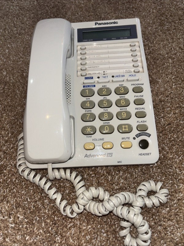 Panasonic KX-TS208W 2 Lines Corded Phone