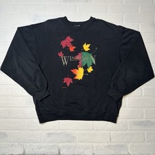 VTG Wisconsin Crewneck Sweatshirt Size XL L Hanes USA