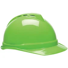 Msa Safety 10035212 Hard Hat, V-Gard 500, Polyethylene, 4 Point Ratchet, Type