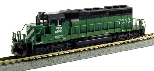 Kato 1764823 N-Skala EMD SD40-2 Frühproduktion Standard-DC Burlington Nor | Zustand: Neu
