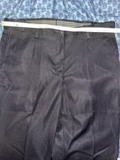 Lands' End Women's Navy Straight Leg Stretch Flex Waist Dress Pants 14