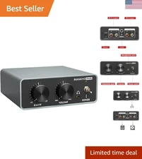 Professional Mini Phono Preamp for Turntable: High Fidelity Audio & Headphones