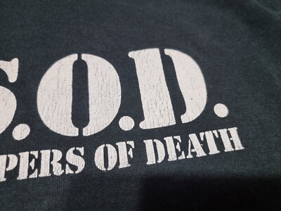 rare Vintage S.O.D. Stormtroopers of Death HOODIE Thrash Heavy