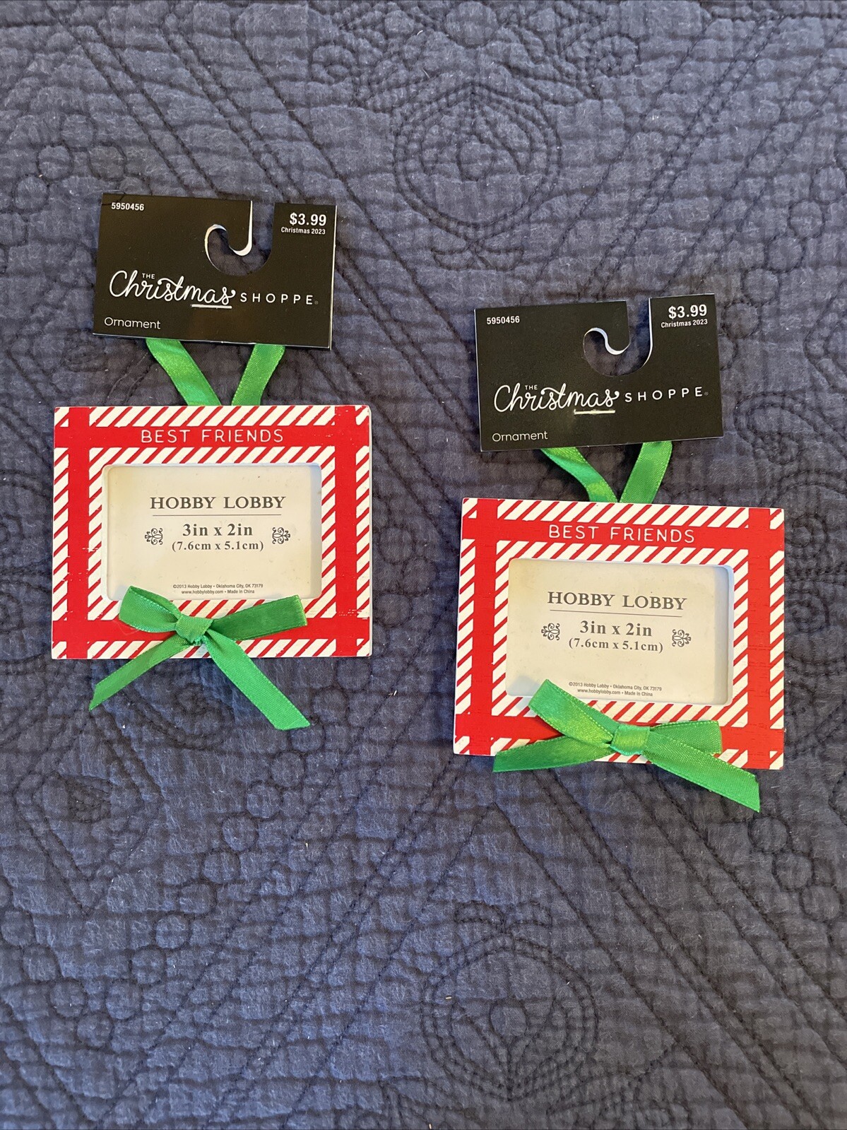 Best Friends Christmas Ornament Picture Frames from Hobby Lobby