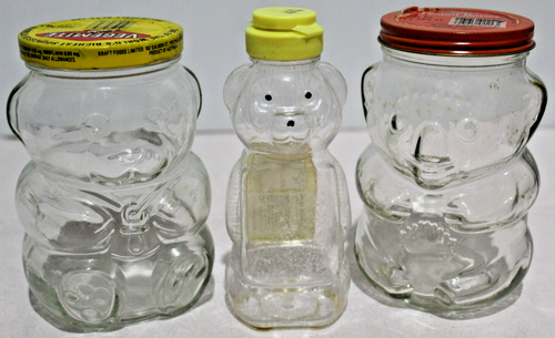 Kraft Vegemite 700g & Peanut Butter 530g Teddy Koala Bear Jar Glass Lid 1988 Vtg - Picture 15 of 22