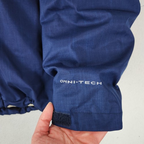 Columbia Coat Mens XXL Blue Omni Heat Omni Tech Insulated Hooded Outdoor Casual - Picture 3 of 14