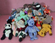 31 ty Beanie Babie Lot With Bonus 14 Mini Babies.