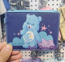 Care Bears Bedtime Bear ID Cardholder Coin Purse Keychain Wallet
