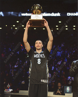 Zach Lavine NBA Slam Dunk Contest Trophy 2016 All-Star Game 8x10