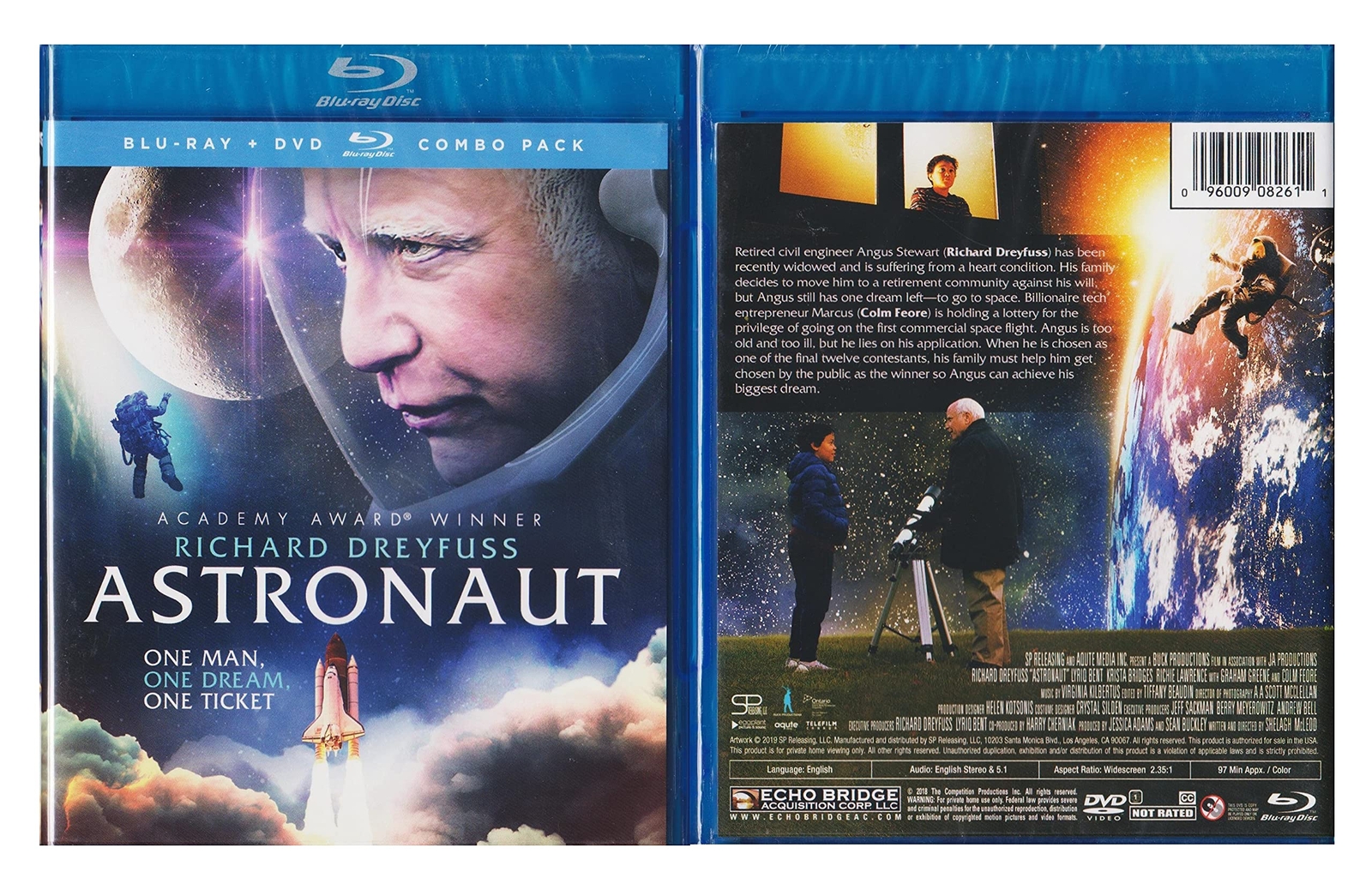 Astronaut (Blu-ray) Richard Dreyfuss Colm Feore Graham Greene Lyriq Bent