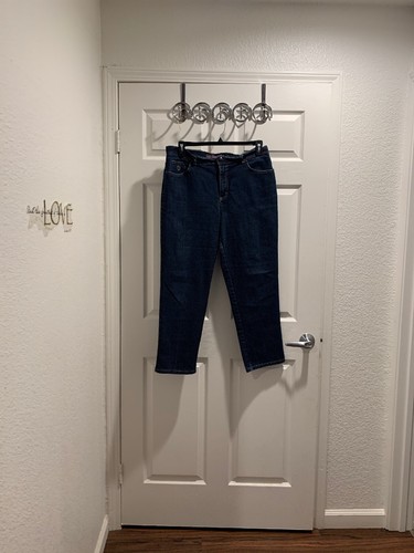 Gloria Vanderbilt Damenjeans Stretch Größe 14P PETITE dunkle Waschung. "