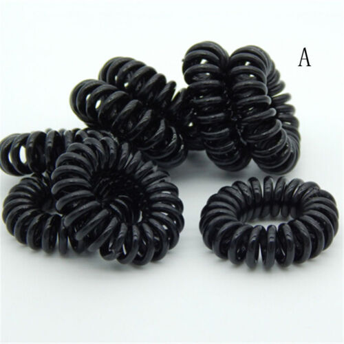 10 Pcs Plastic Hair Ties Spiral Hair Ties No Crease Coil Hair Tie Ponytail B`qn - Picture 10 of 12